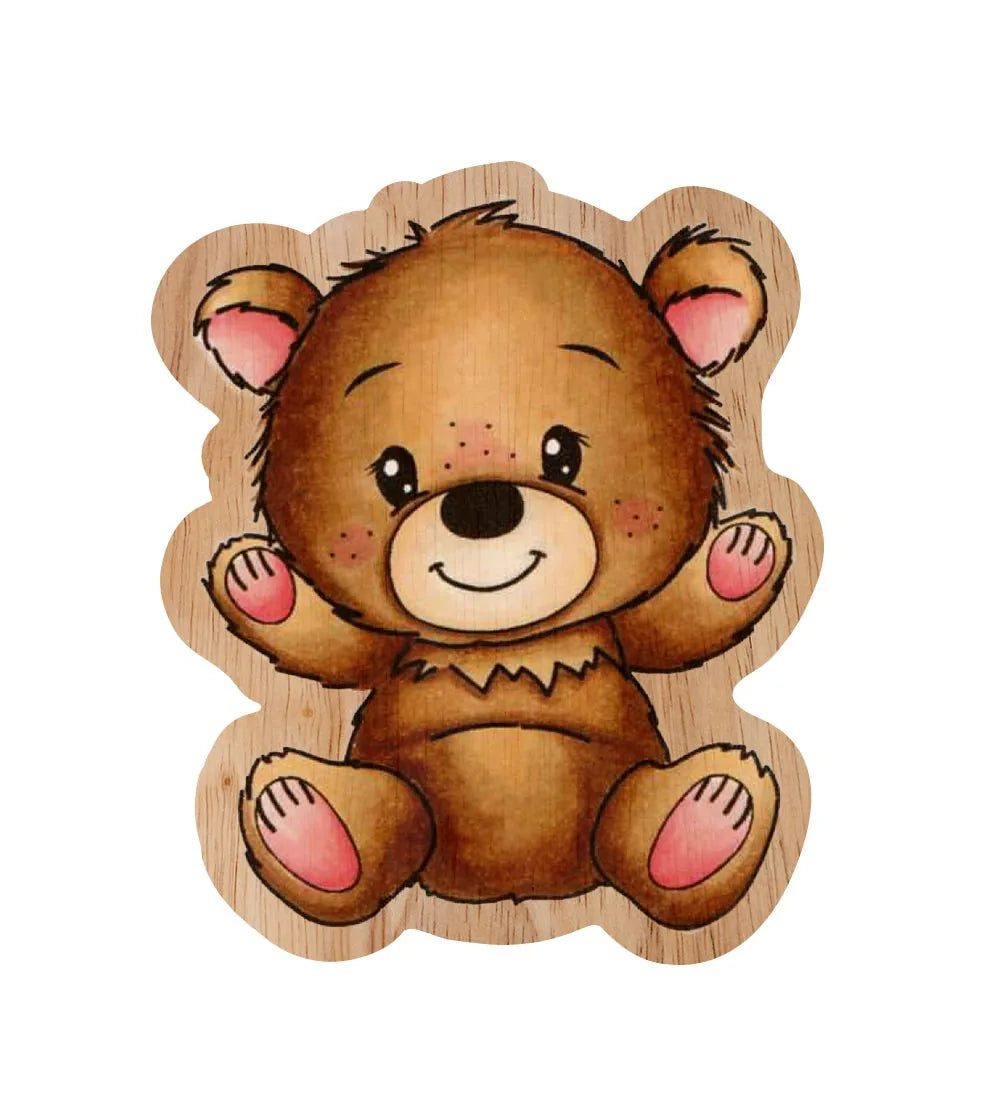 Tampographie en caoutchouc CCL Ted assis Friendz 77x65x4mm 1 PC nr.307