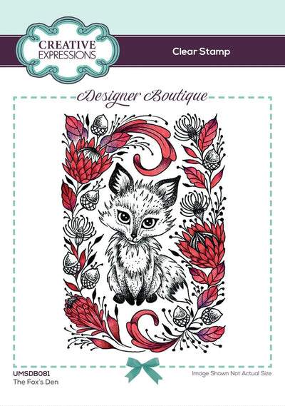 Creative Expressions Designer Boutique Collection The Fox's Den A6 Clear Stamp Set