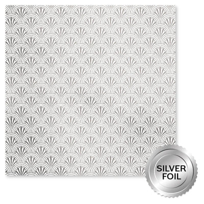Papier Argenté à Feuillets "Wedding Joy" D 12 x 12 (Paquet en Vrac de 6)