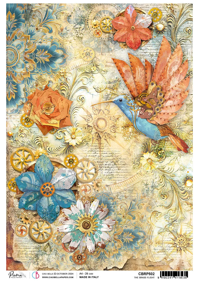 Rice Paper A4 The Brass Flight (5 Sheets)