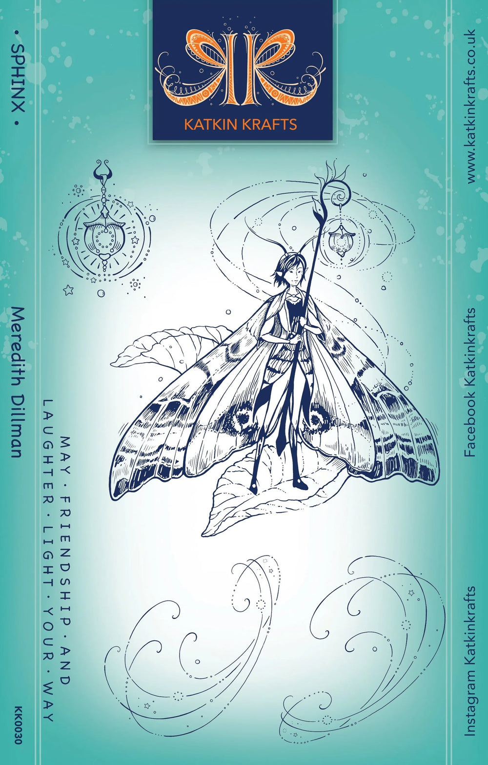 Katkin Krafts Sphinx Jeu de tampons transparents 6 po x 8 po