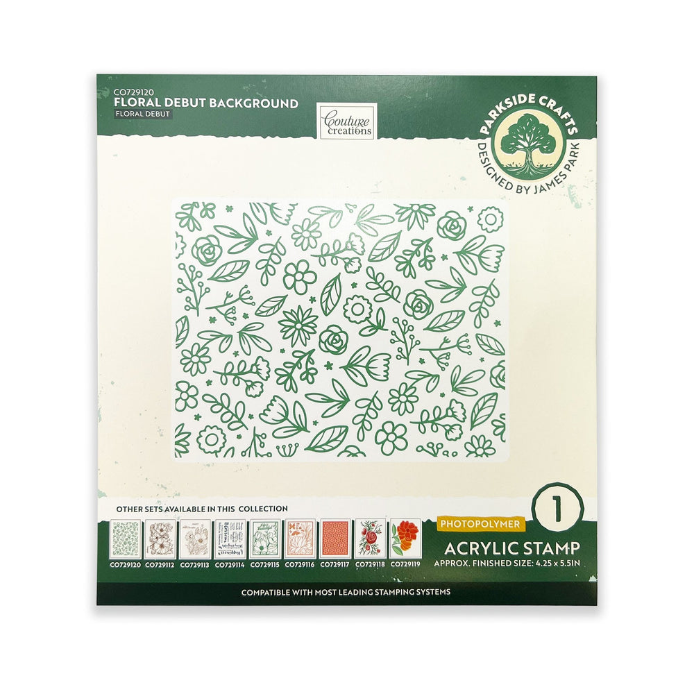 Floral Debut Background Photopolymer Stamp Set (1pc)