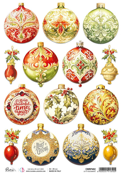 Papier de riz A4 Décorons! - 5 feuilles