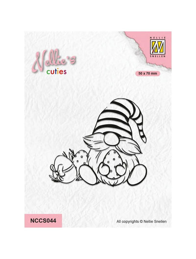 Nellie's Cuties Tampon Clair Gnome de Pâques 50x70mm