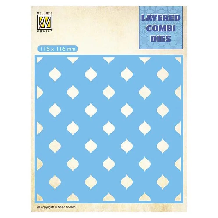 Nellie's Choice Combi Dies Superposés Carré Gouttes Couche C