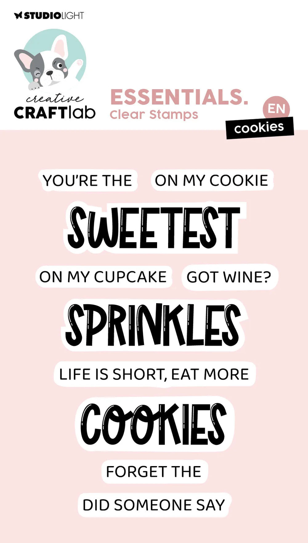 CCL Clear Stamp Cookies Essentials 10 PC