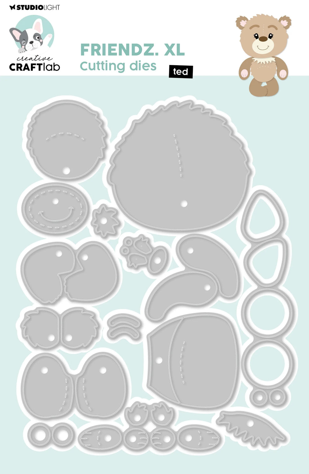 Matrice de découpe CCL Ted XL Friendz 15 pièces