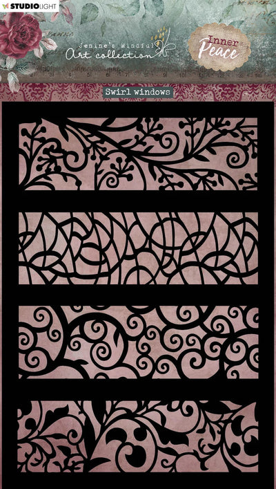JMA Mask Swirl Windows Inner Peace 148x210x1mm 1 PC nr.129