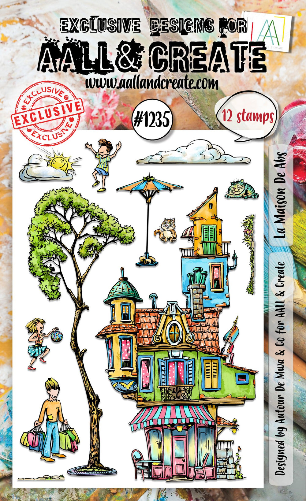 AALL and Create - A6 Stamp Set - La Maison De Abs