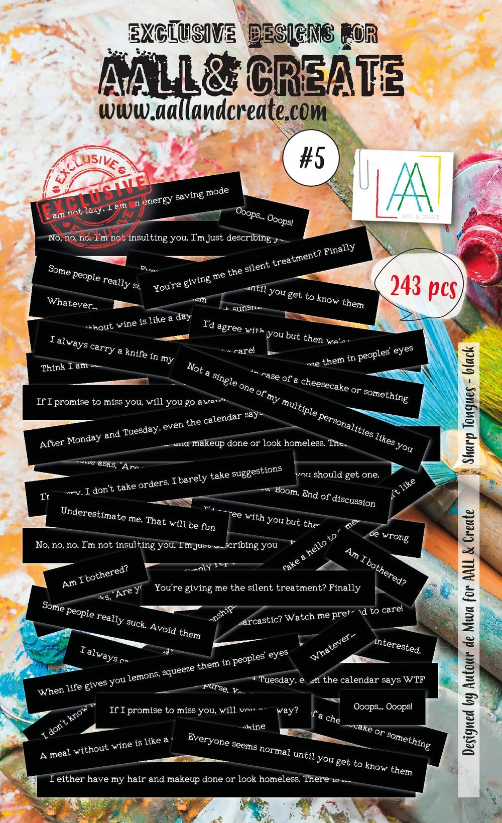 AALL and Create Ephemera - 005 - Sharp Tongues Noir