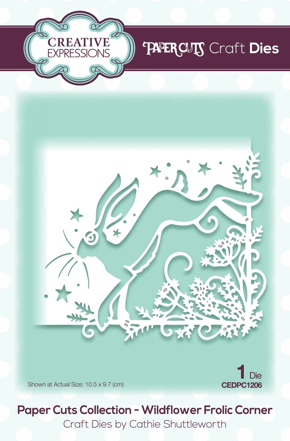 Creative Expressions Paper Cuts Wildflower Frolic Corner Craft Die