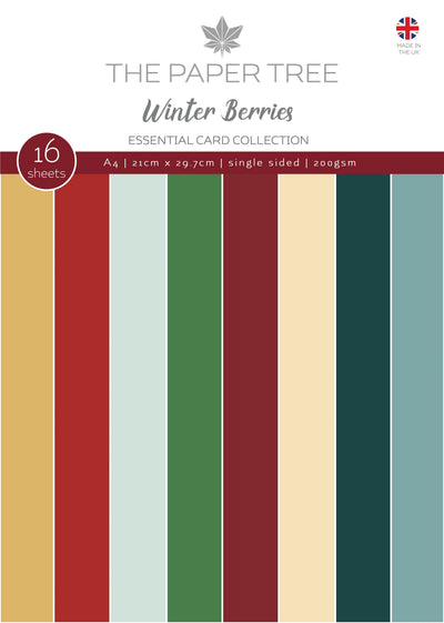 The Paper Tree Winter Berries Carte couleur essentielle A4