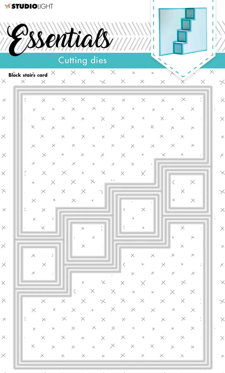 Bloc de découpe SL Escaliers pour cartes 140x200x1mm 13 pièces no. 210