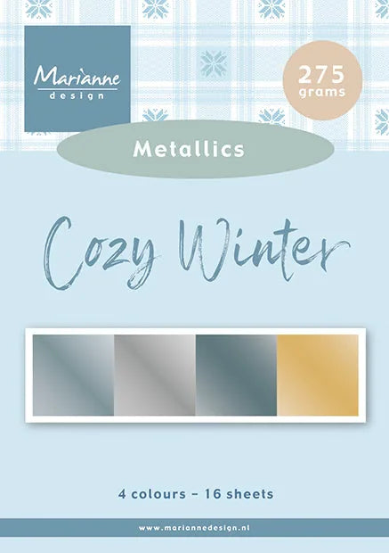 Marianne Design Douceur Hivernale - Bloc Papier - Métalliques