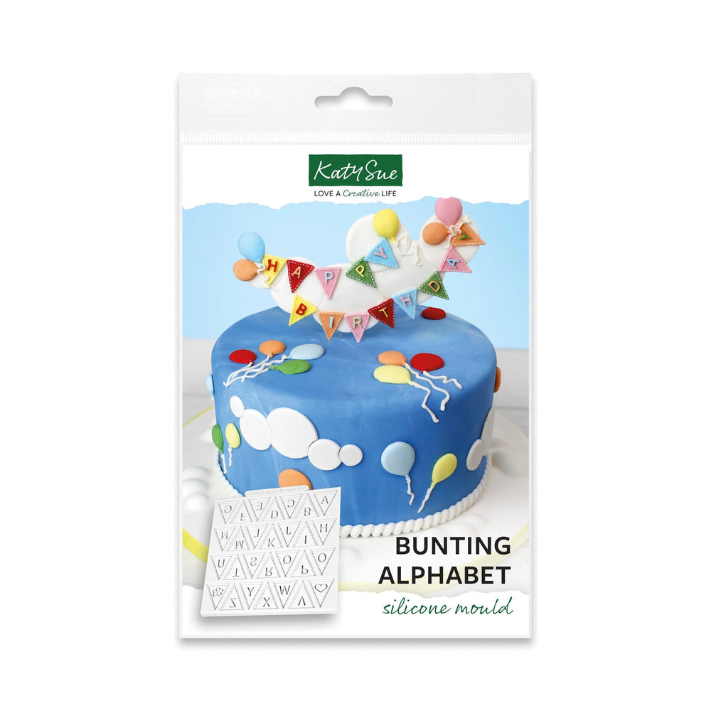 Bunting Alphabet Silicone Mould — Ecstasy Crafts