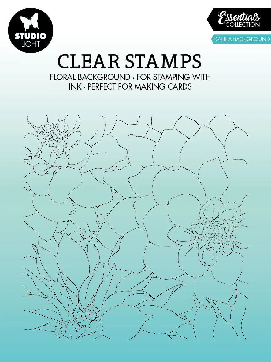 Tampon transparent SL Dahlia Arrière-plan Essentiels 140x140x3mm 1 PIÈCE no 323