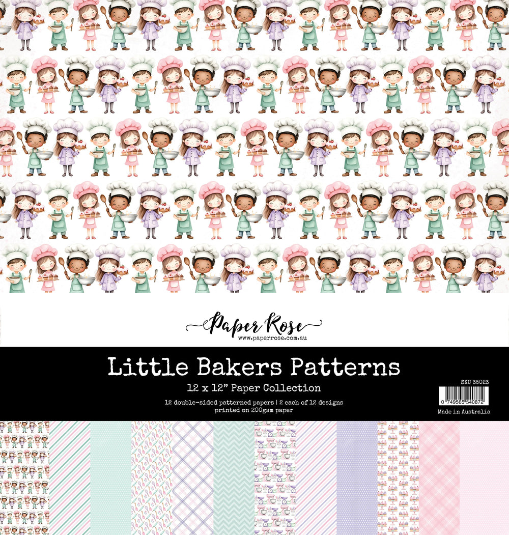 Little Bakers Patterns Collection de papier 12x12 35023