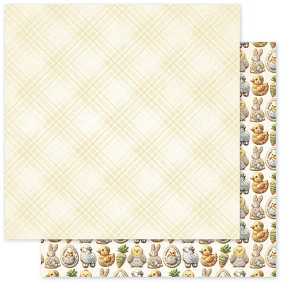 Papier Temps de Pâques B 12 x 12 (Paquet en vrac de 12) 34143