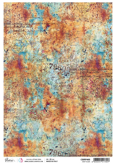 Papier de riz A4 Deep Glaze - 5 feuilles
