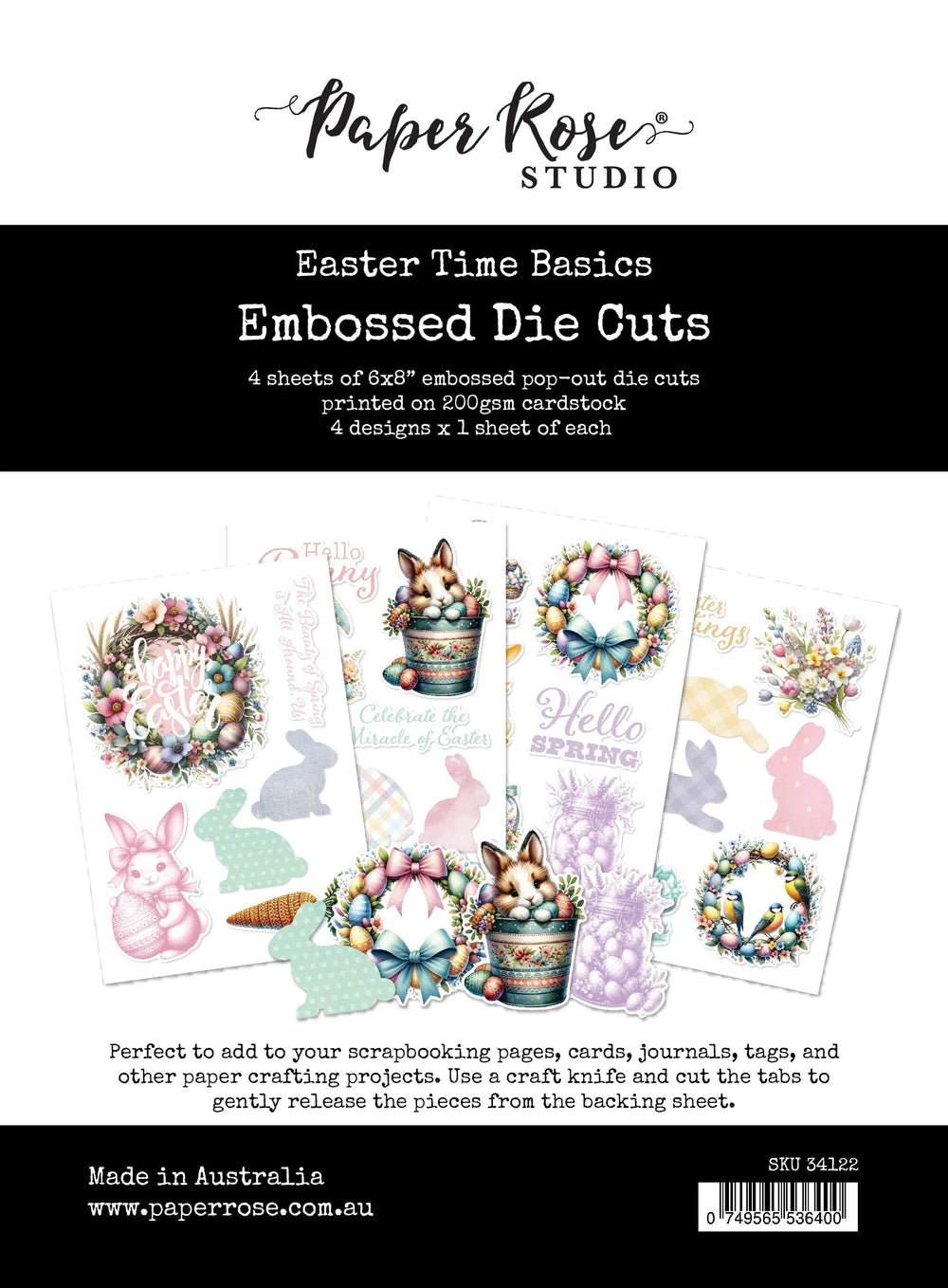 Découpes Embossées "Easter Time Basics" 34122