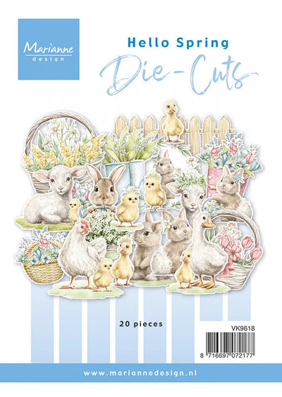 Marianne Design Découpes A6 - Bonjour le printemps