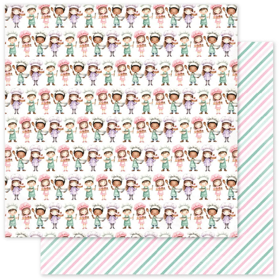 Little Bakers Motifs Papier 12x12 (Paquet en vrac de 12) 35032