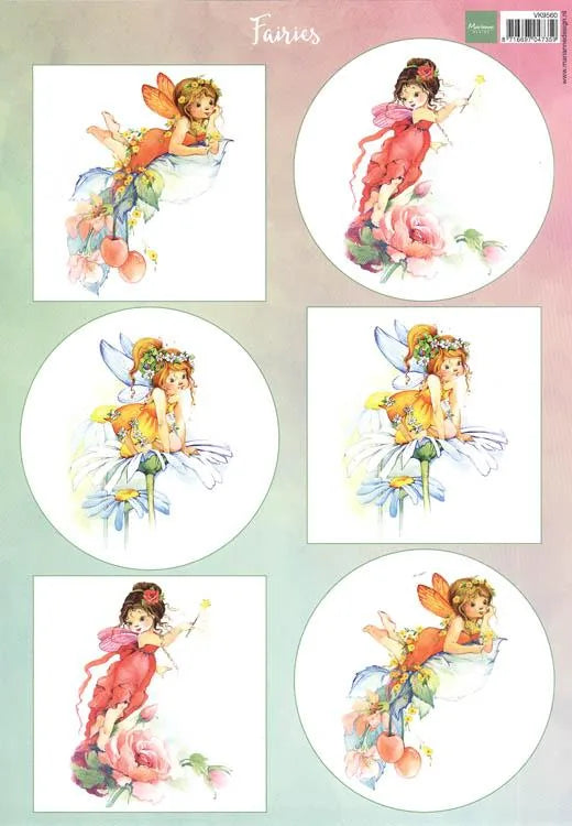 Marianne Design Feuille de découpe Bloemen Elfjes 2