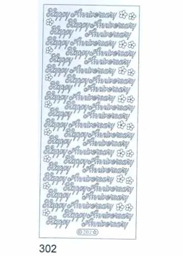 Deco Stickers - Happy Anniversary