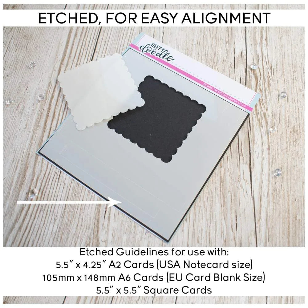 Scalloped Square Masquerade Stencil