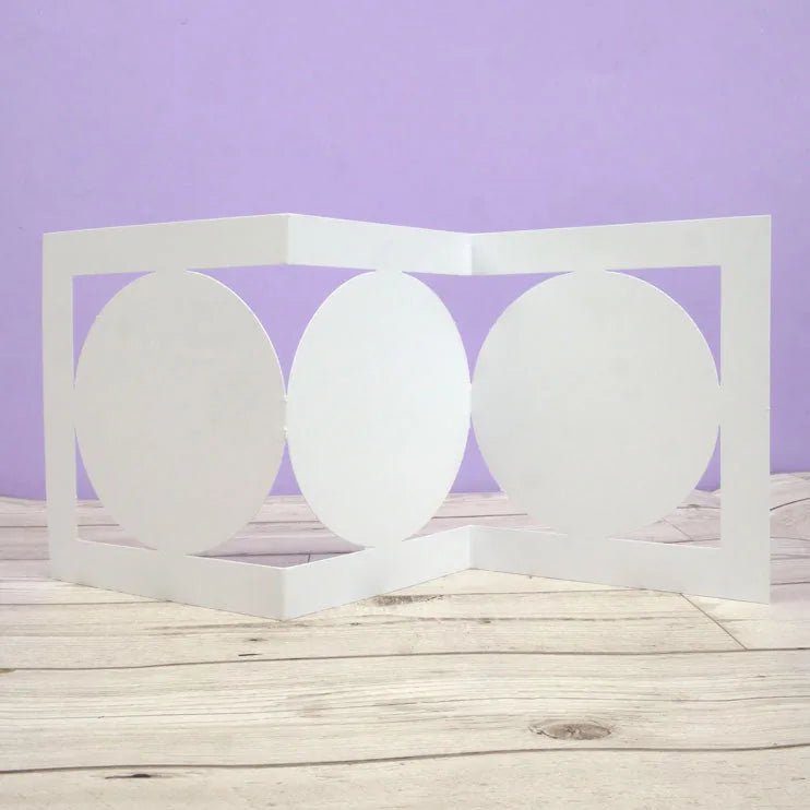 Cartes de Luxe Pré-découpées et Enveloppes - Trio Cercle Panneau