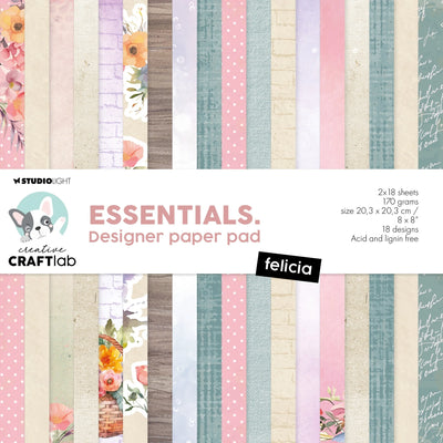 Bloc de papier CCL Designer Felicia Essentials 36 feuilles