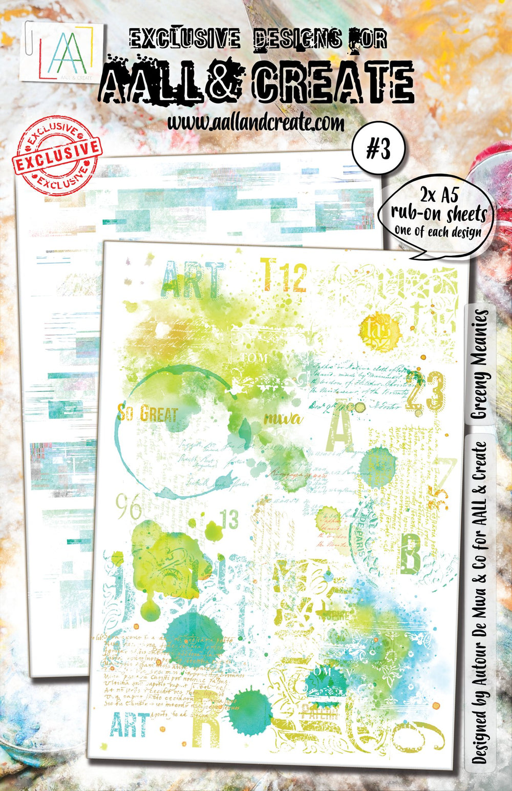 AALL and Create Rub-Ons - Greeny Meanies — Ecstasy Crafts