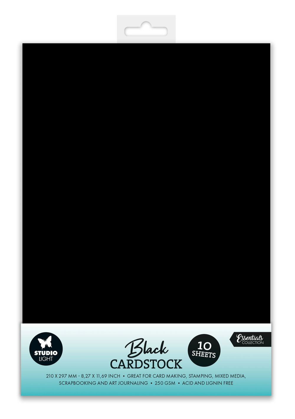 Ensemble de papier SL Consommables Carton noir 250 g/m² 10 feuilles