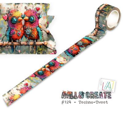 AALL and Create - Ruban Washi 25mm x 10m - Techno-Tweet (Layer-It-Up!)