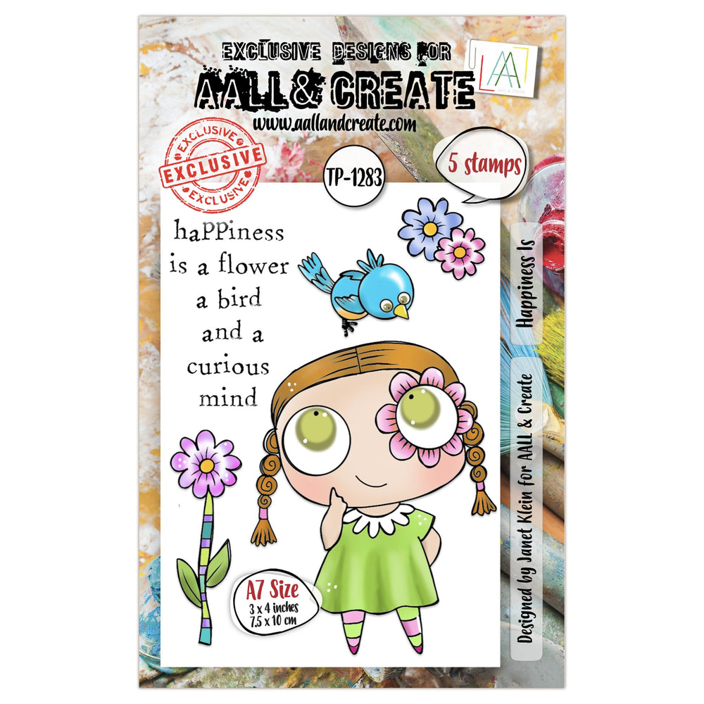 AALL and Create - A7 Stamp Set - Happiness Is — Ecstasy Crafts