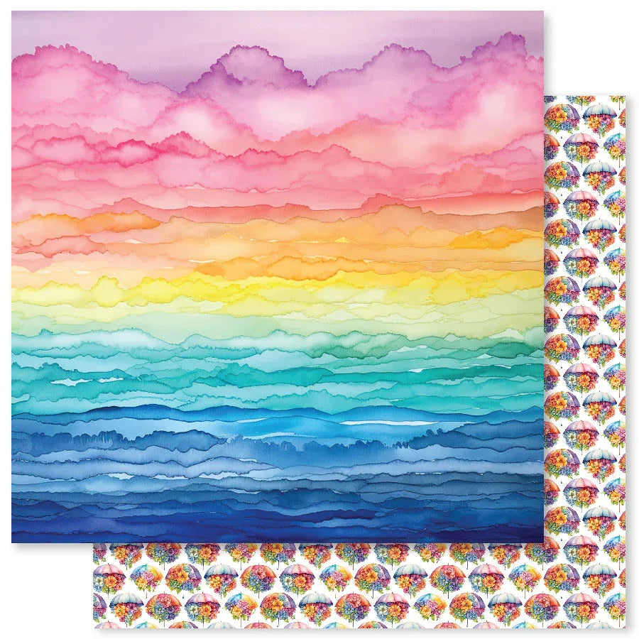 Rainbow Garden Basics B 12x12 Papier (Emballage en gros de 12 pièces) 31515