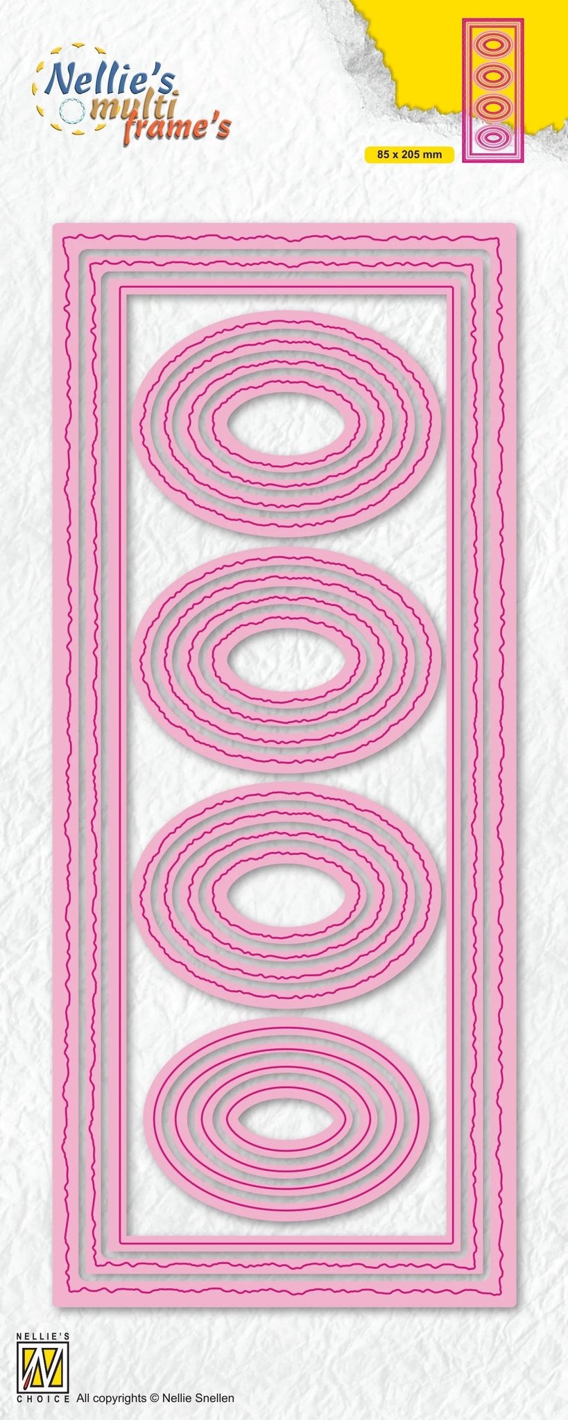 Multi Frame Die Slimline Die Ovals — Ecstasy Crafts
