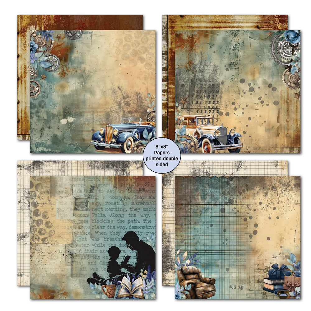 3Quarter Designs Father Figure 8x8 Paper Pack — Ecstasy Crafts (photo 2)