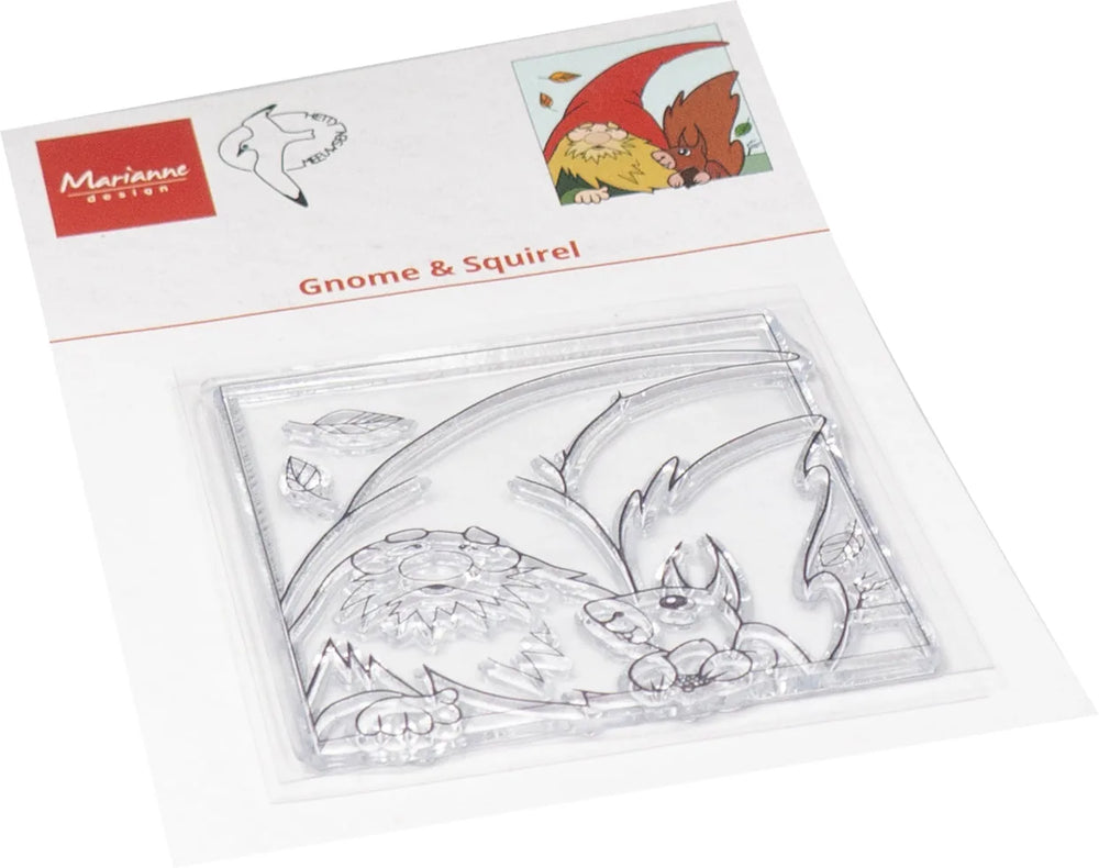 Marianne Design Tampon Transparent - Gnome et Écureuil de Hetty