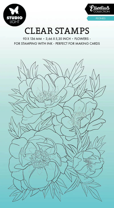 SL Clear Stamp Peonies Essentials 93x136x3mm 1 PC nr.541