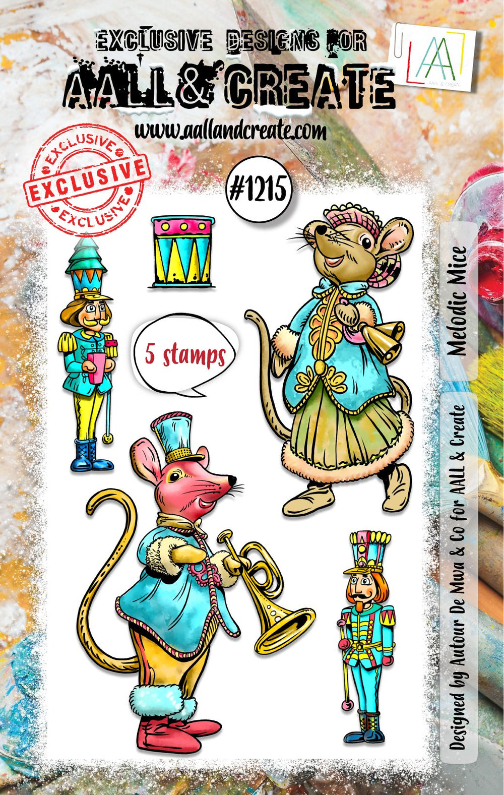 AALL and Create - A7 Stamp Set - Melodic Mice — Ecstasy Crafts