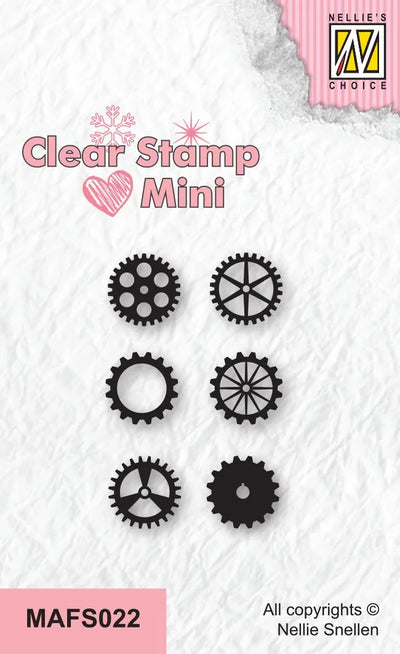 Nellie's Choice Tampon Transparent Mini - Engrenages