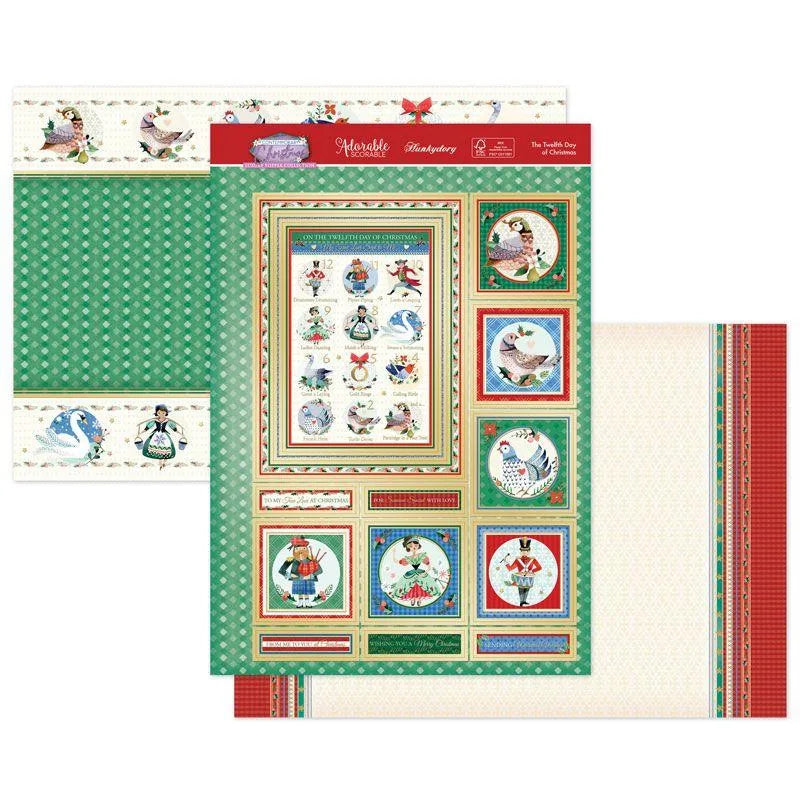 Le Douzième Jour de Noël Ensemble de Motifs de Luxe