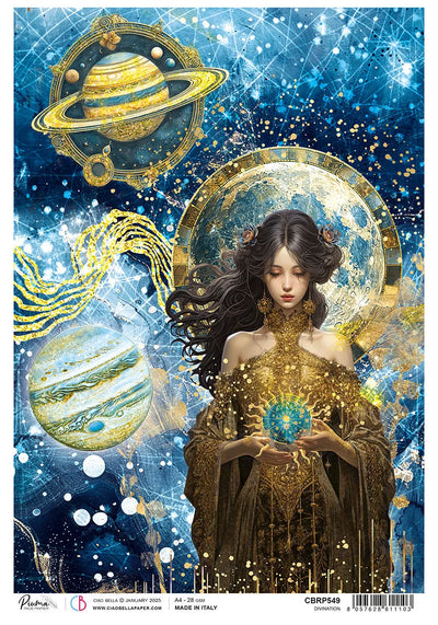 Papier de riz A4 Divination - 5 feuilles
