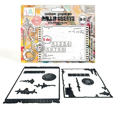 AALL and Create - Die-Cutting Die Set - Retro Numbers