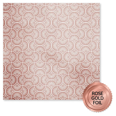 Wedding Joy Foil Rose Gold A 12 x 12 Paper (6 pc Bulk Pack) 34560