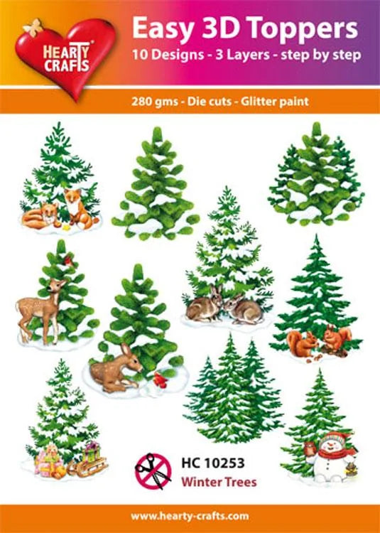 Arbres d'hiver faciles en 3D