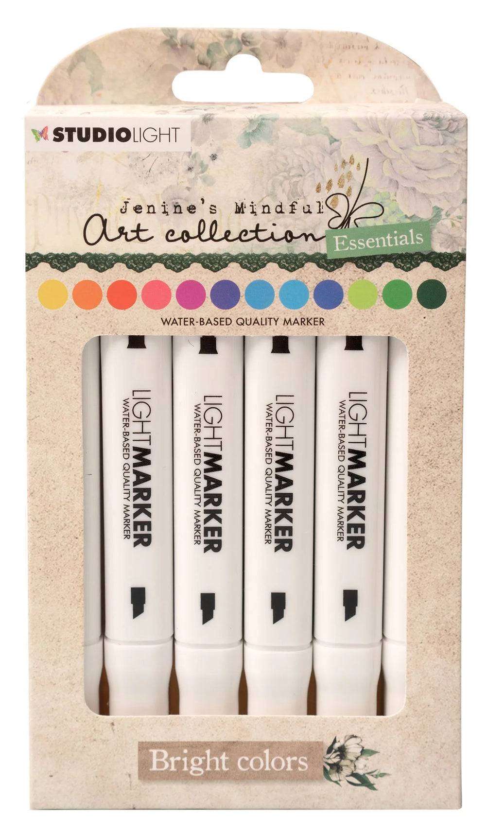 JMA Light Markers Bright Colors Essentials 95x152x32mm 12 PC nr.15