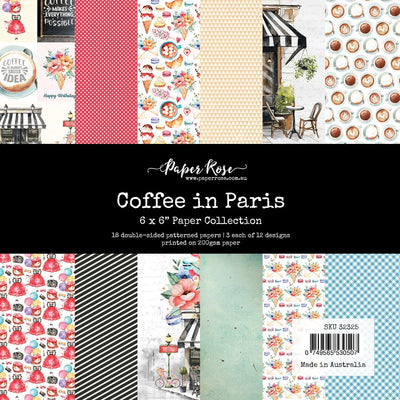 Collection de papier Coffee In Paris 6x6 32325