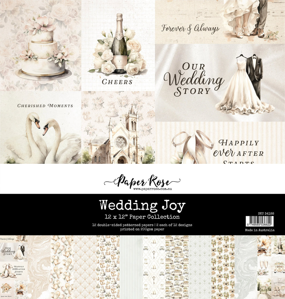 Collection de papier Joie du mariage 12x12 34188
